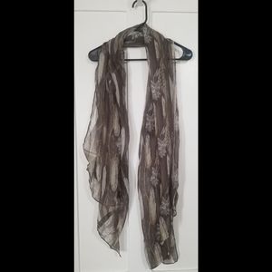 🌹Gray Feather Scarf